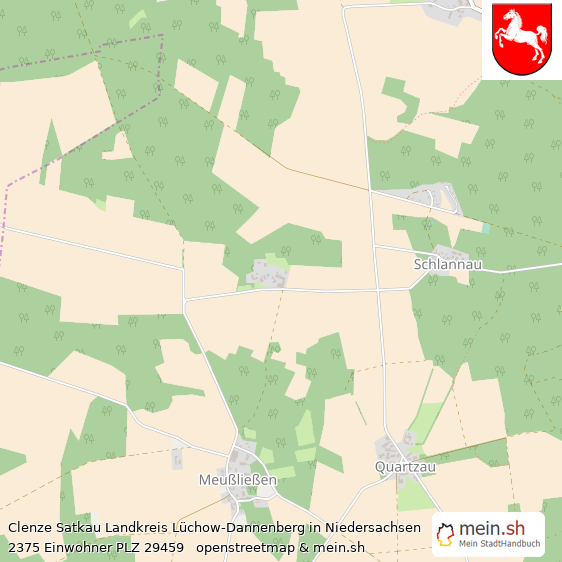 Clenze Satkau Landkreis Lüchow-Dannenberg Lageplan © Openstreetmap Contributors Clenze Satkau Lageplan